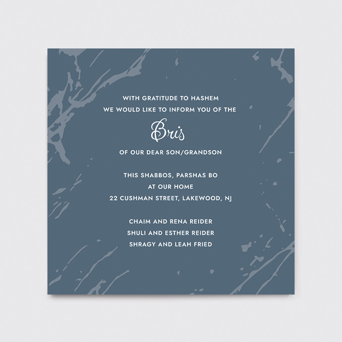 Bris Invitation Style 6